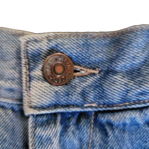80s Calvin Klein Jeans Mens 31 Blue Denim Straight Leg Pleated 80s USA Made - Picture 3 of 13
